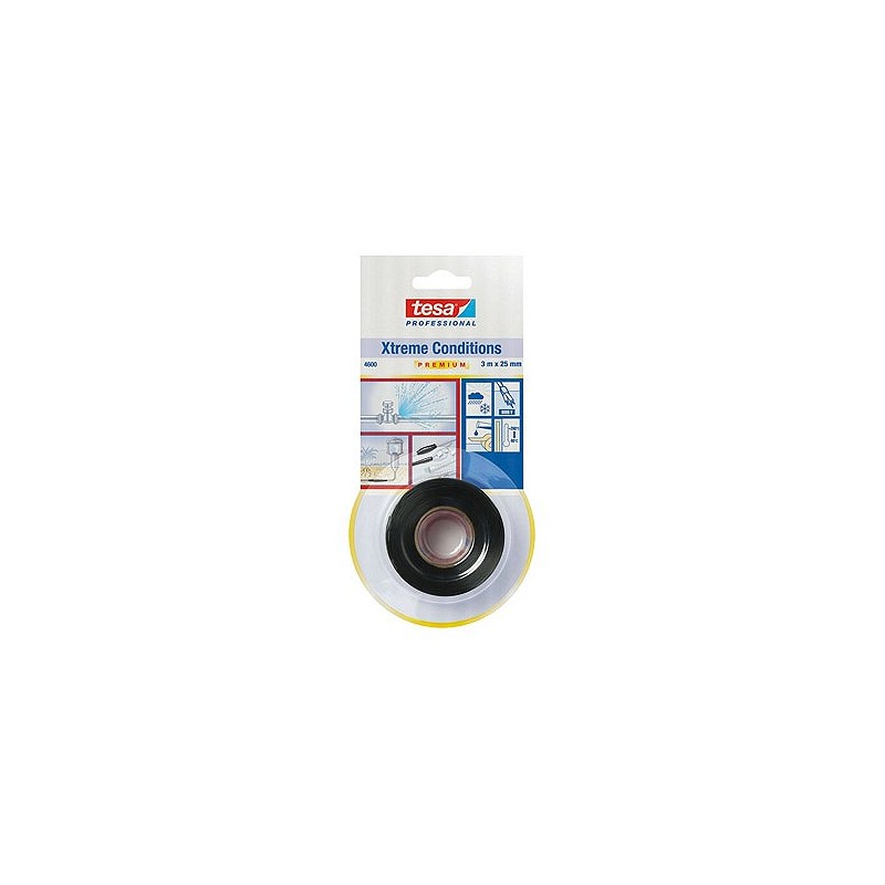 Compra Cinta silicona autosoldable 25 mm x 3 m negro TESA TAPE 04600-00001-00 al mejor precio