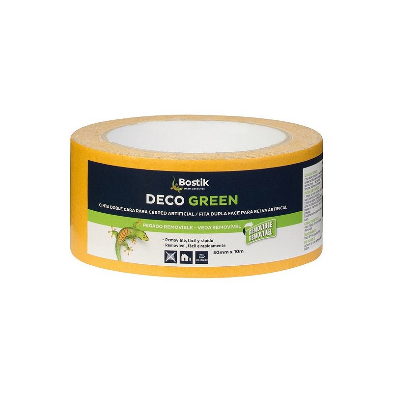 Compra Cinta doble cara adhesiva deco green 5 cm x 10 m BOSTIK 30817117 al mejor precio