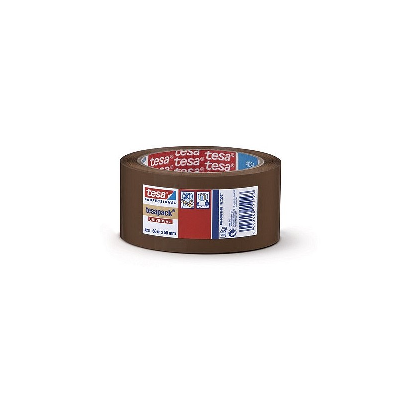 Compra Cinta embalar poliolefina sin disolventes marron 66 m x 50 mm TESA TAPE 04024-00237-04 al mejor precio