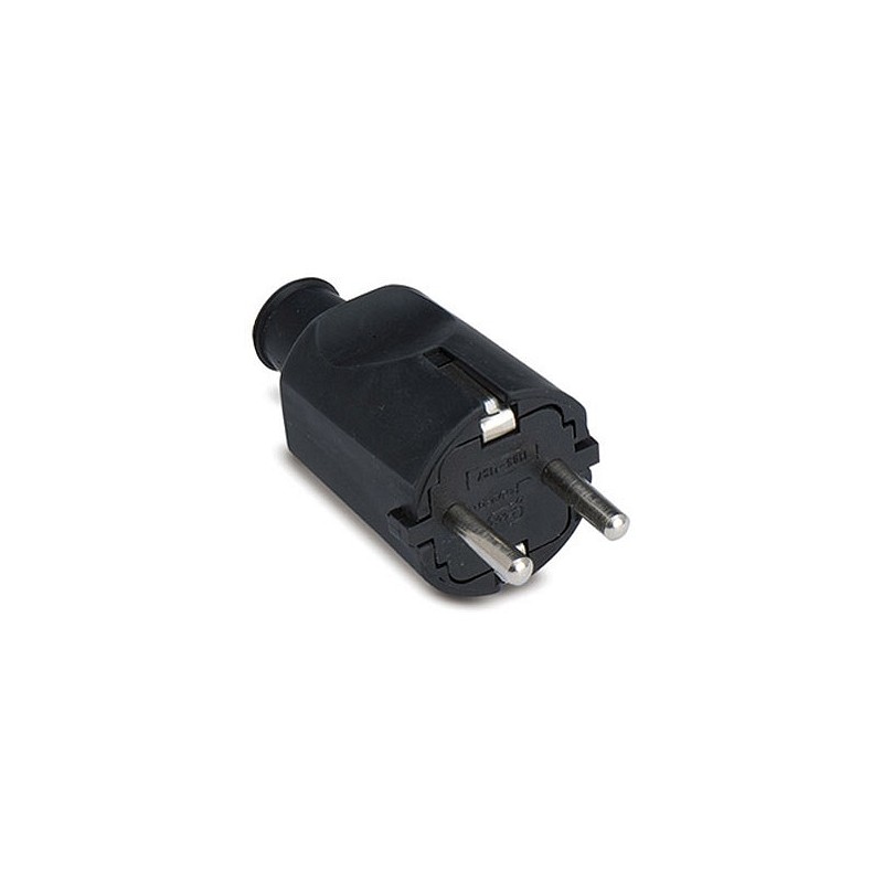 Compra Clavija bipolar goma 16a negro 250v FAMATEL 1133 al mejor precio