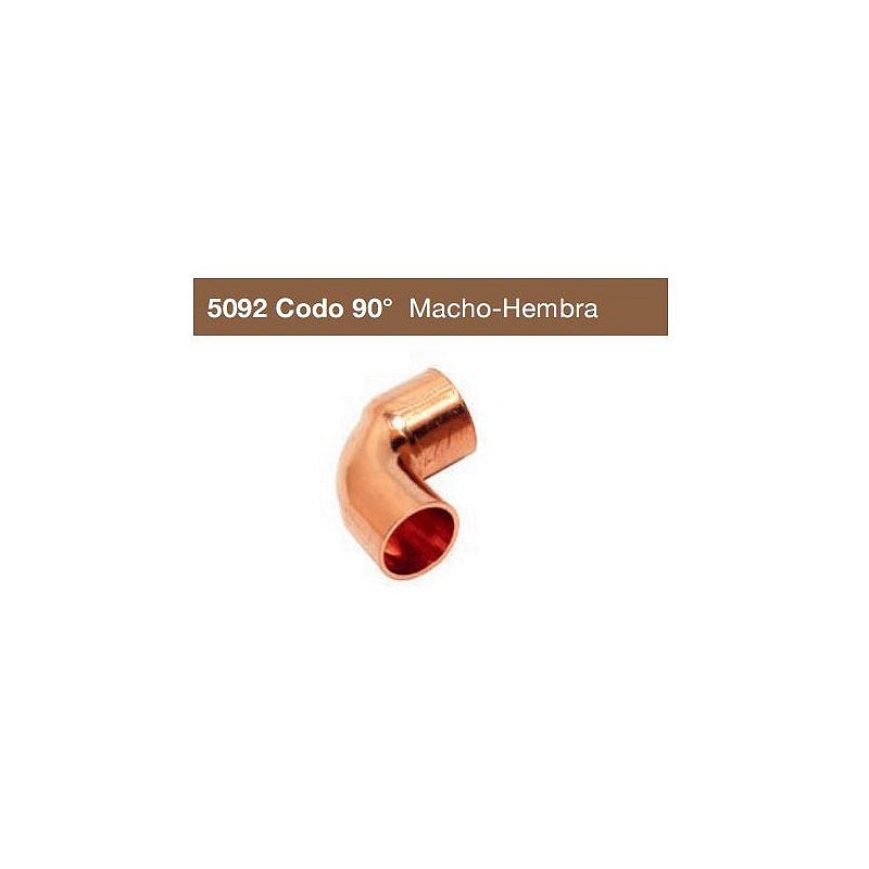 Compra Codo 90º macho-hembra cobre diámetro 12 mm 2 uds S825408 al mejor precio