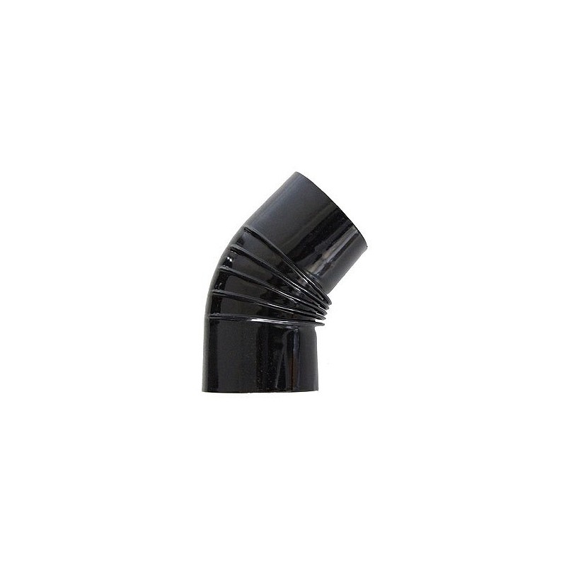 Compra Codo vitrificado negro chimenea ø120 45º FR RN020120C al mejor precio