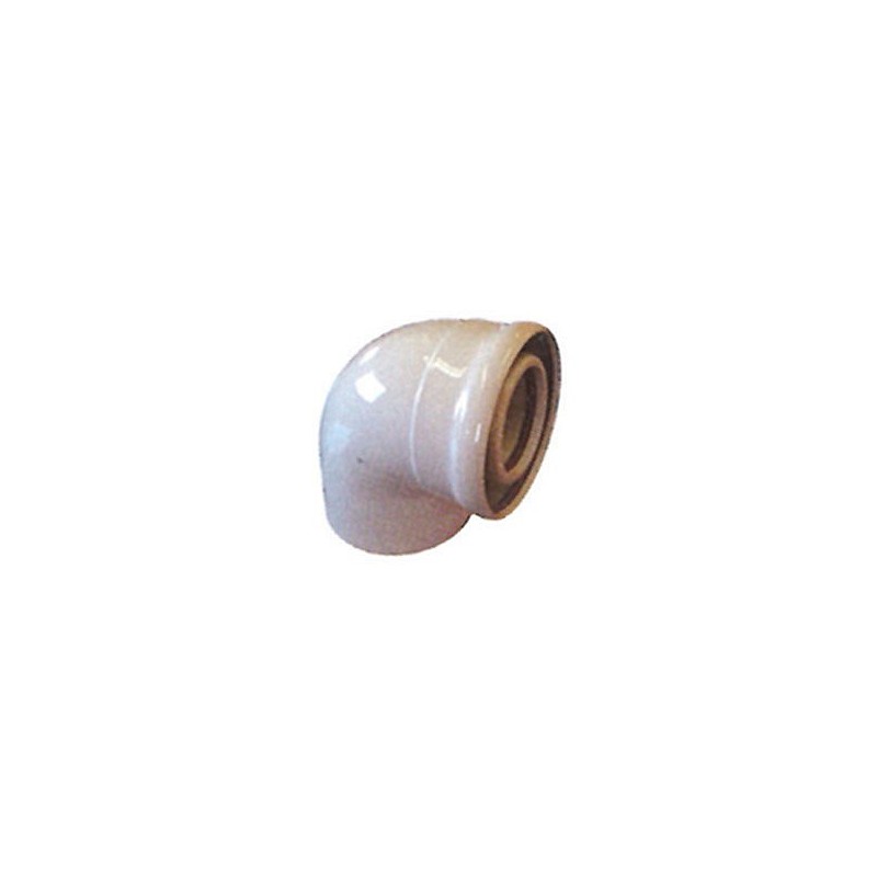 Compra Codo coaxial 87º aluminio blanco diámetro 60/100 mm CCMH87100 al mejor precio