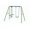 Compra Columpio infantil metal 1 asiento más 1 balancin 220 x 140 x182 cm OUTDOOR TOYS KM10011 al mejor precio