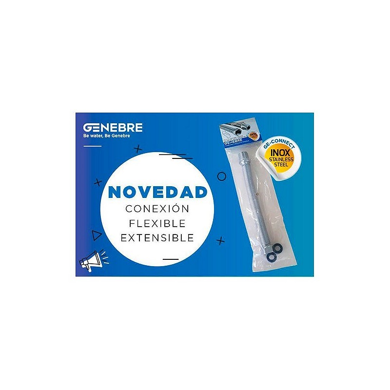 Compra Conexion flexible ge-connect extensible m1"-h1" de 400 a 800 mm GENEBRE 3770 06 40 al mejor precio