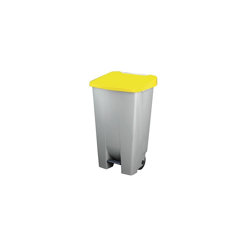 Compra Contenedor selectivo amarillo pedal y ruedas 120 l DENOX 23400AMARILLO al mejor precio