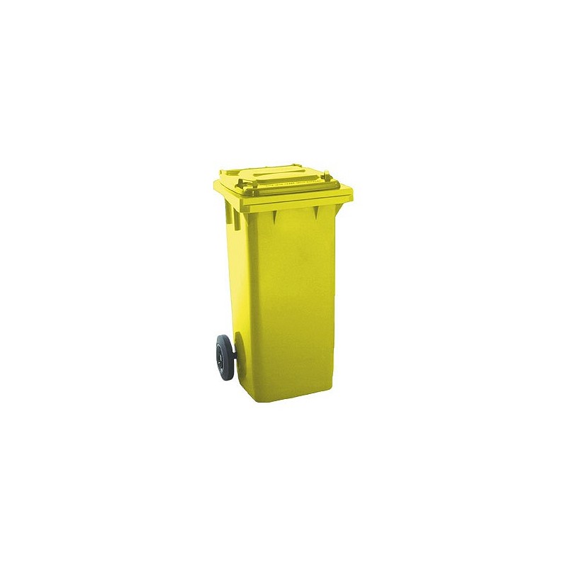 Compra Contenedor selectivo color con ruedas 120 l - amarillo MAYA 04005AMARILLO al mejor precio