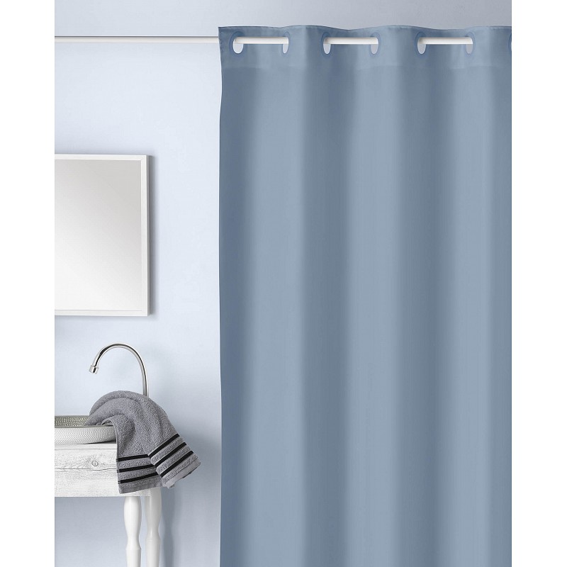 Compra Cortina baño poliester magica azul 180 x 200 cm ATENAS 1040-21 al mejor precio