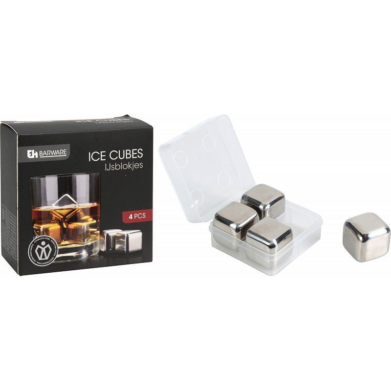 Compra Cubitos inox set 4 uds KOOPMAN 101001630 al mejor precio