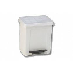 Cubo baño con pedal blanco...