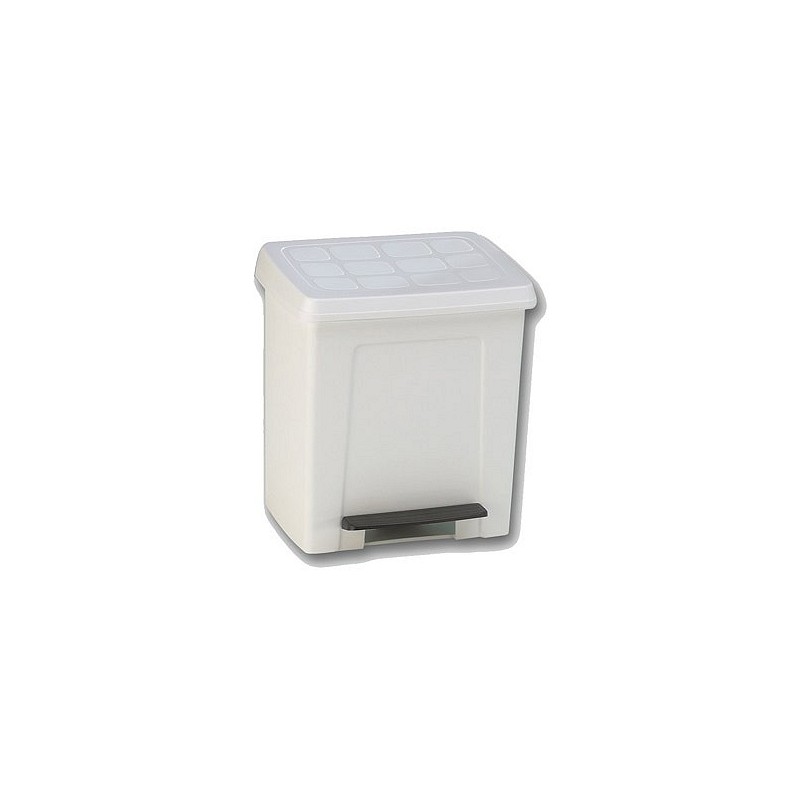 Compra Cubo baño con pedal blanco 8 l NON 24140 al mejor precio