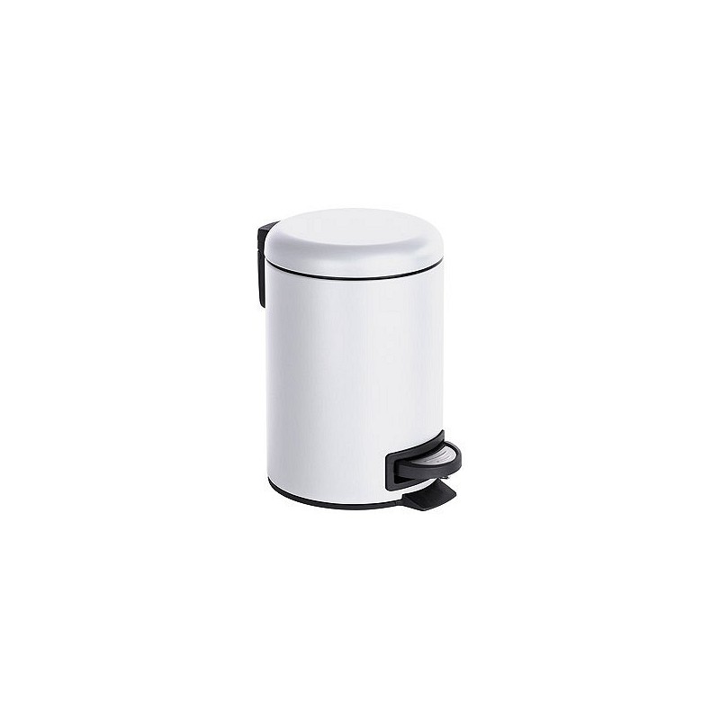 Compra Cubo baño con pedal leman blanco 3 l WENKO 22142 al mejor precio