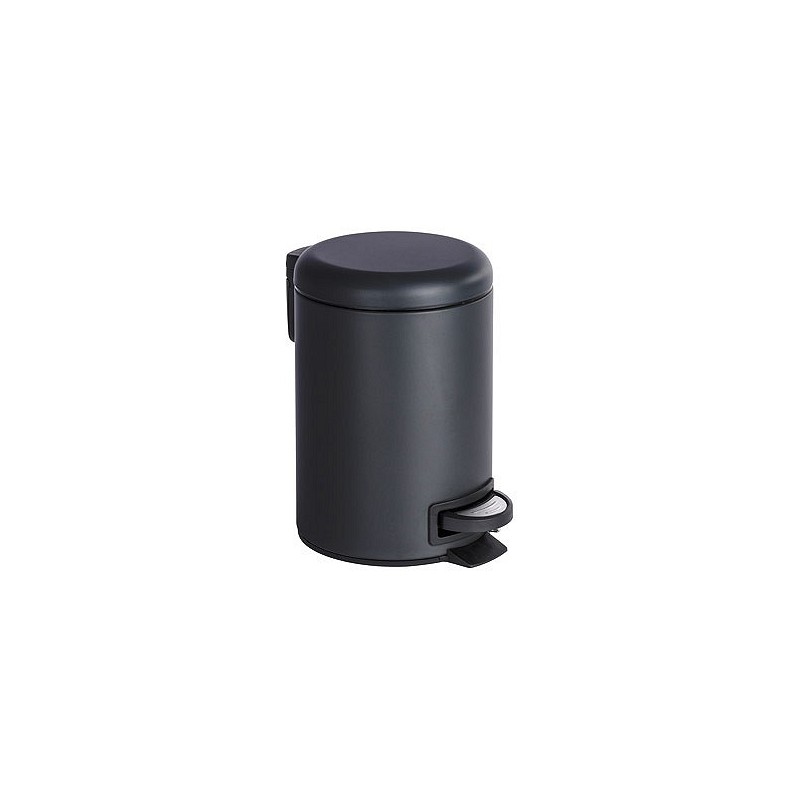 Compra Cubo baño con pedal leman negro 3 l WENKO 22143 al mejor precio