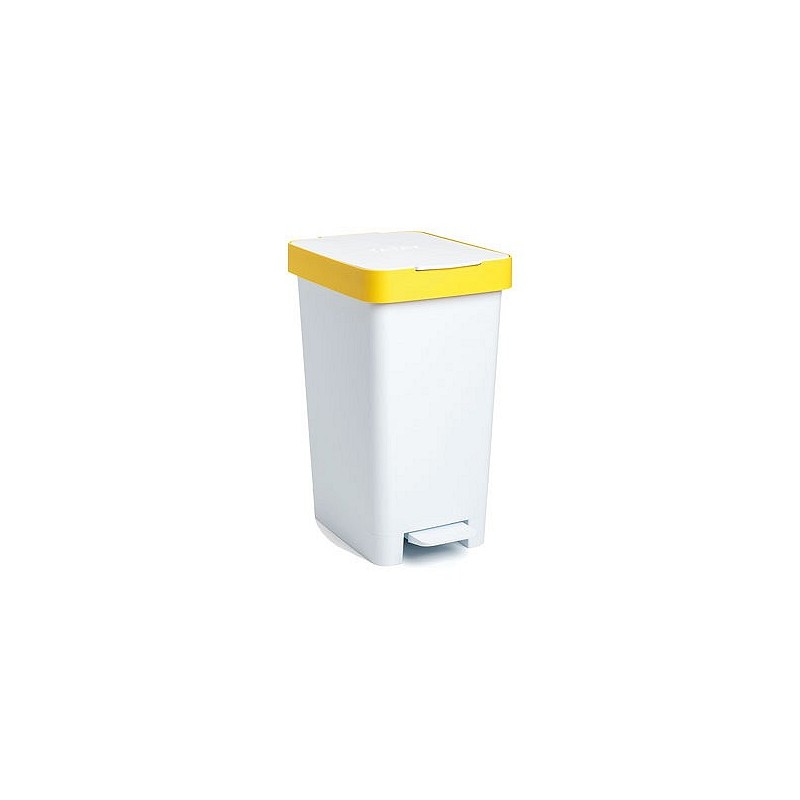 Compra Cubo con pedal smart 25l reciclaje amarillo-26x36x47cm TATAY 1021002 al mejor precio