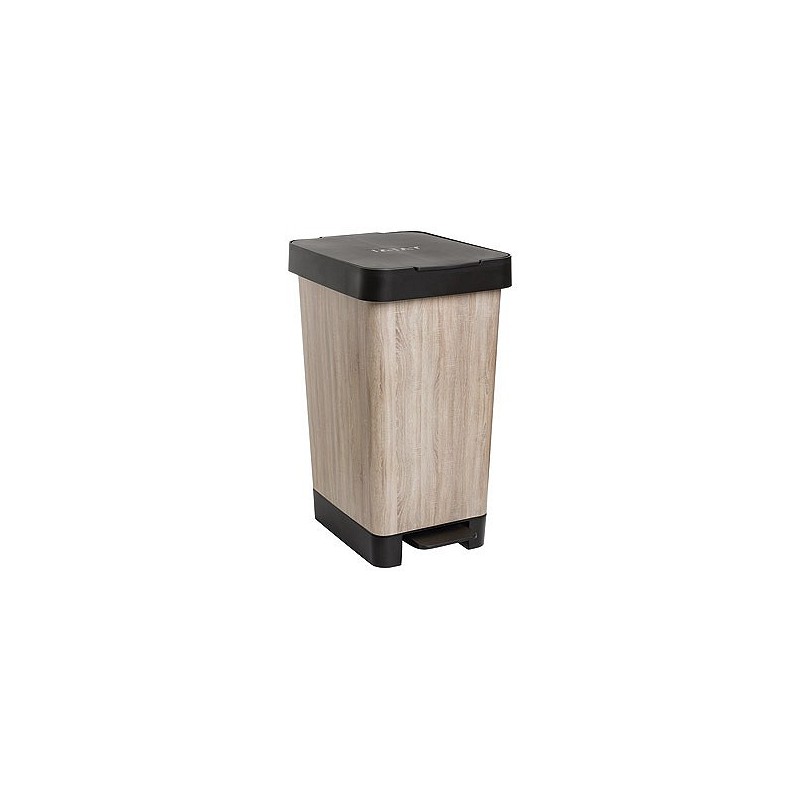 Compra Cubo pedal decorado smart madera 25l-wood TATAY 1021202 al mejor precio