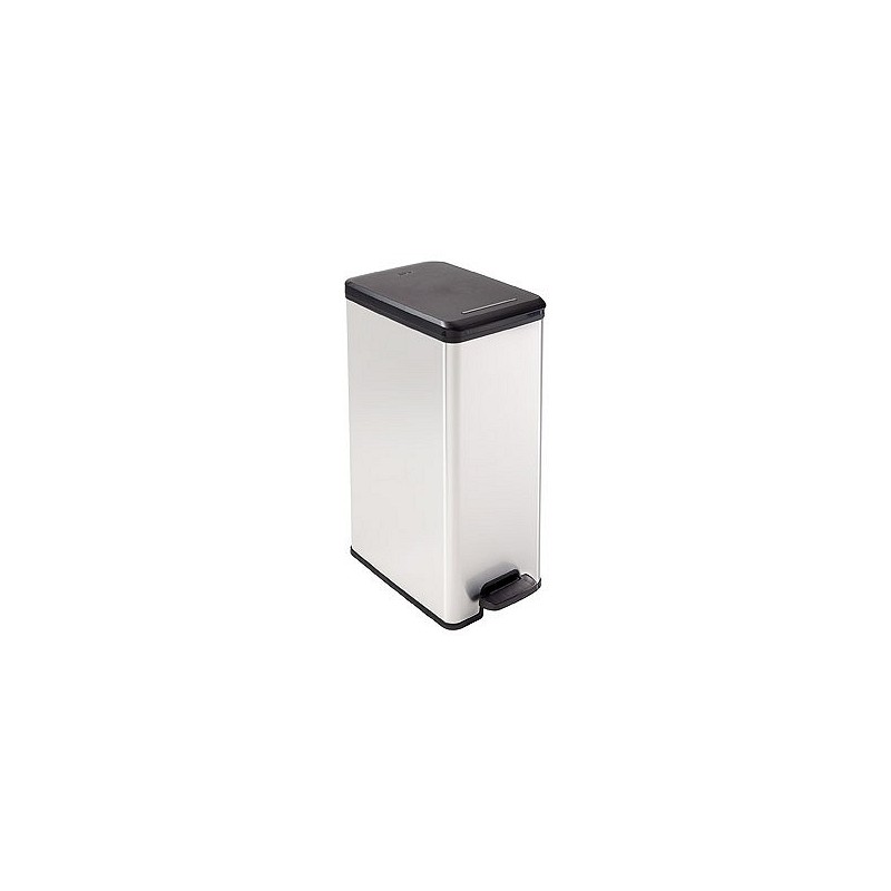 Compra Cubo pedal slim bin metal plata 40 l 213298 al mejor precio