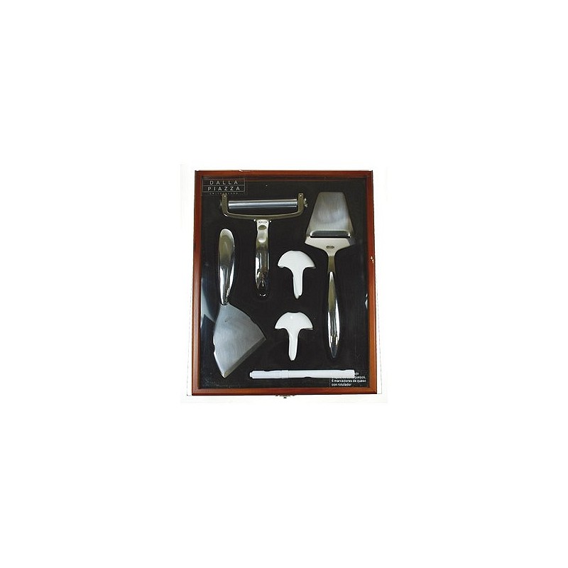 Compra Cuchillos queso set 5 piezas caja madera M52WB al mejor precio