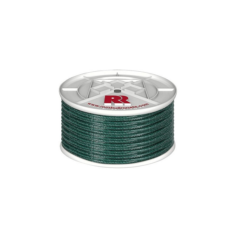 Compra Cuerda polietileno cableada plastificada 4 c diámetro 5mm 100 mt verde ROMBULL 459009000911 al mejor precio