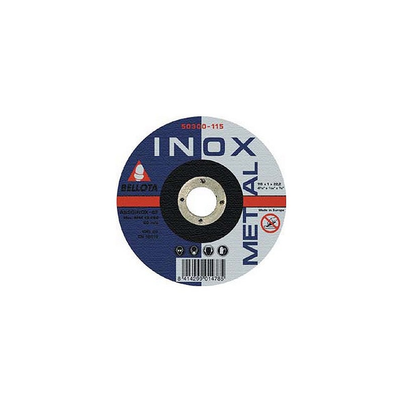 Compra Disco corte inox diámetro 125 mm BELLOTA 50300-125 al mejor precio