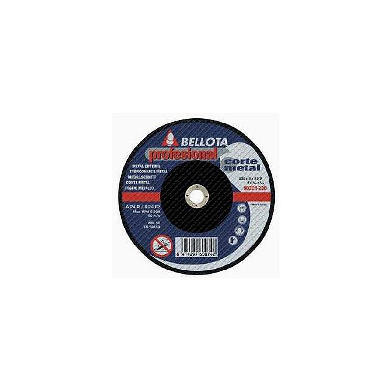 Compra Disco corte metal diámetro 230 mm BELLOTA 50301-230 al mejor precio