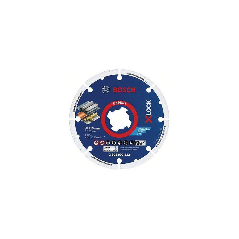 Compra Disco corte x-lock diamante metal wheel 115 mm BOSCH PROFESIONAL 2608900532 al mejor precio