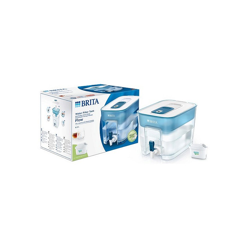 Compra Dispensador agua flow 5,3 litros más 1 filtro mxpro BRITA 1051126 al mejor precio