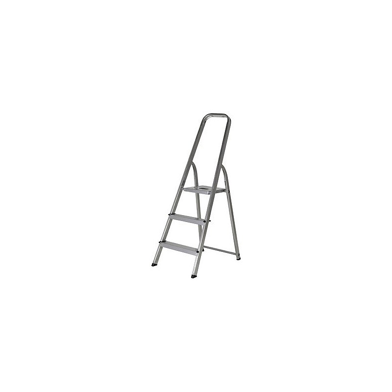 Compra Escalera aluminio domestica 3 peldaños KYLATE 8673-171 al mejor precio