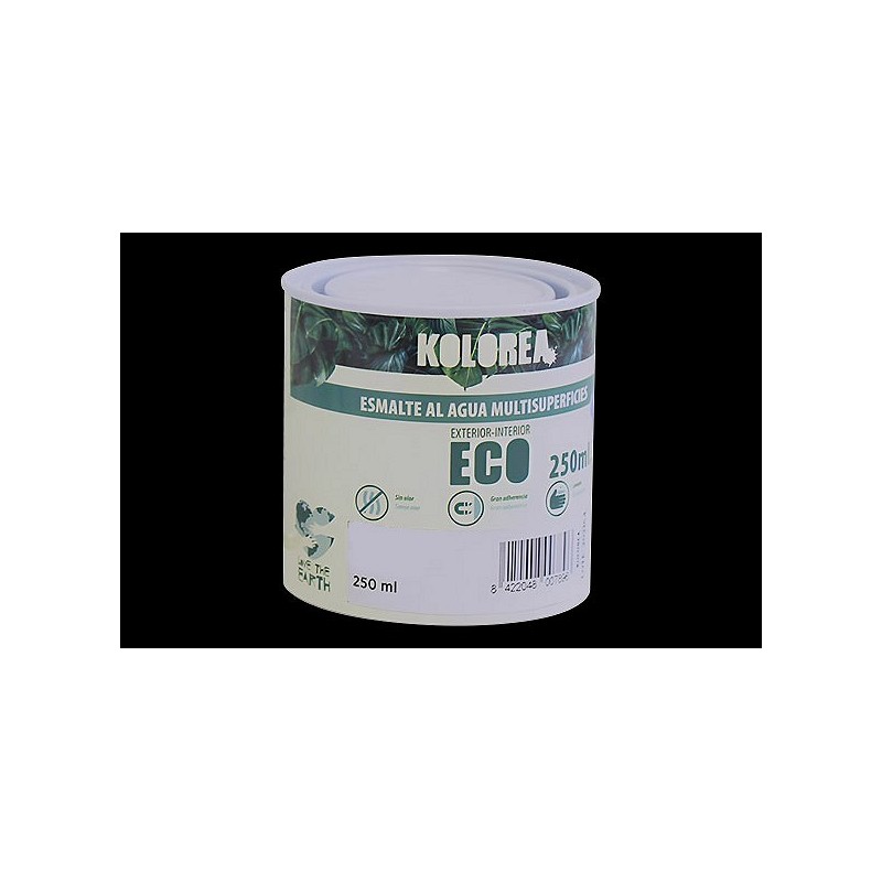 Compra Esmalte al agua eco satinado 250 ml negro KOLOREA KES-02-250ML/06135 al mejor precio