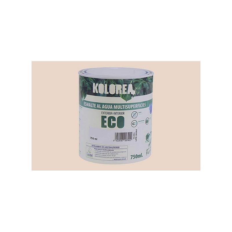 Compra Esmalte al agua eco satinado 750 ml avellana KOLOREA KES-04-750ML/06138 al mejor precio