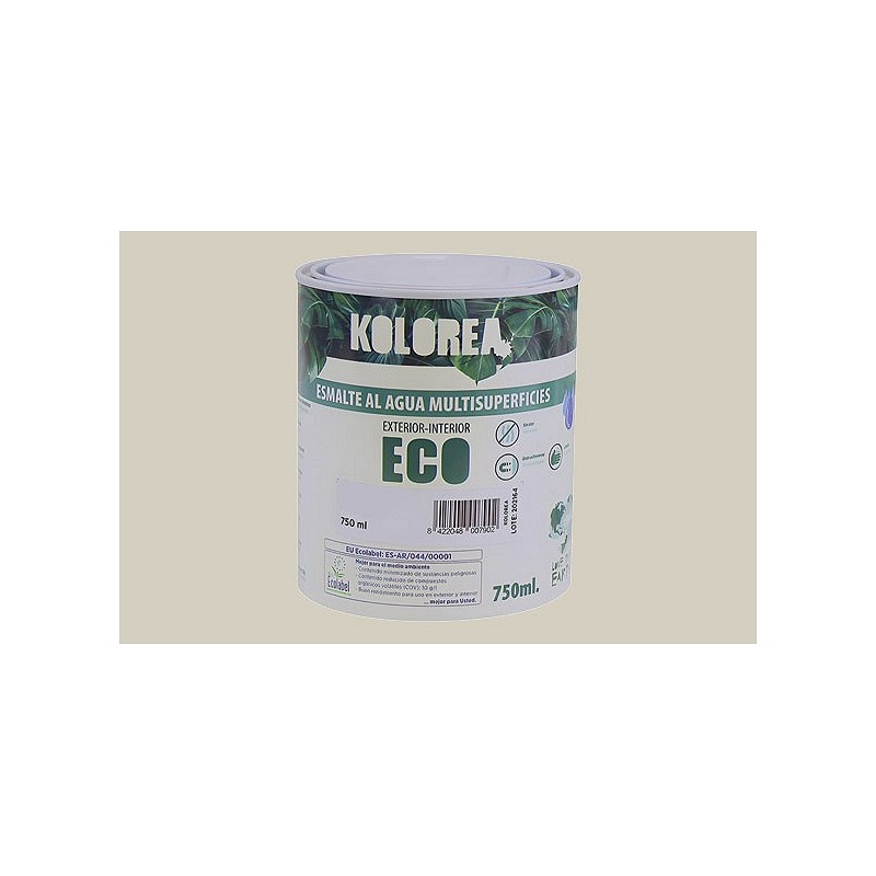 Compra Esmalte al agua eco satinado 750 ml piedra KOLOREA KES-05-750ML/06140 al mejor precio