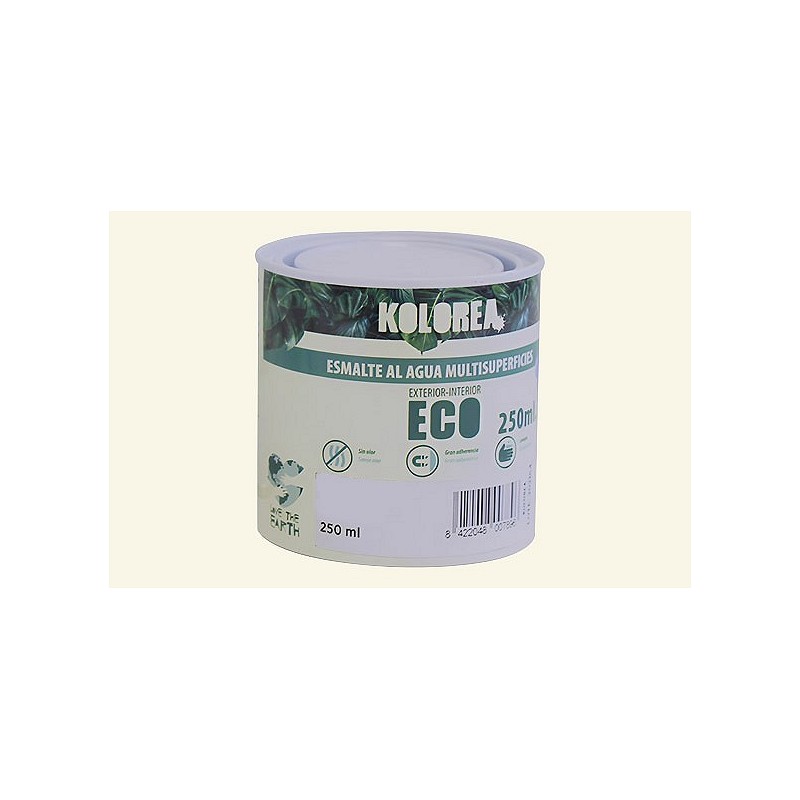 Compra Esmalte al agua eco satinado 250 ml blanco roto KOLOREA KES-06-250ML/06143 al mejor precio