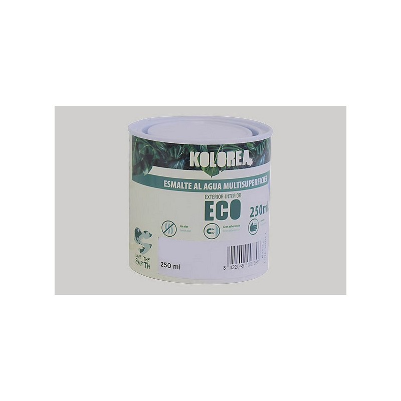 Compra Esmalte al agua eco satinado 250 ml gris niebla KOLOREA KES-10-250ML/06151 al mejor precio