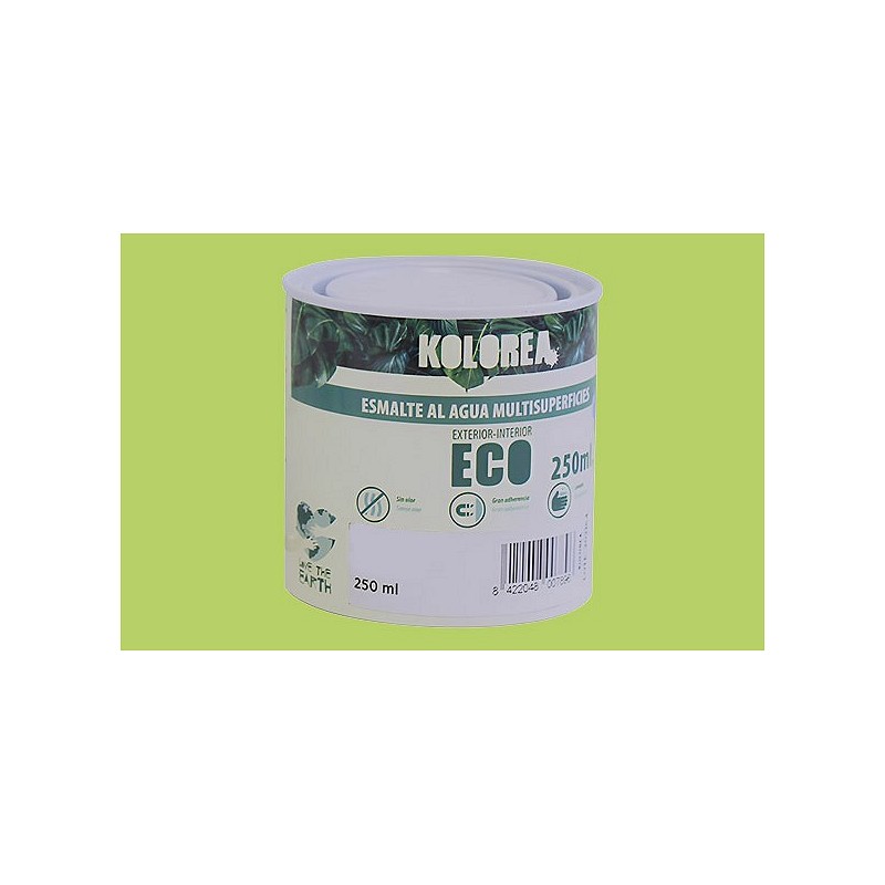 Compra Esmalte al agua eco satinado 250 ml verde lima KOLOREA KES-14-250ML/06159 al mejor precio