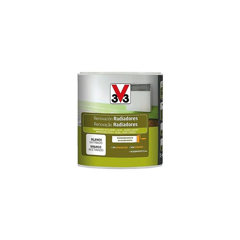 Compra Esmalte radiadores renovation perfection satinado 500 ml blanco V33 119670 al mejor precio